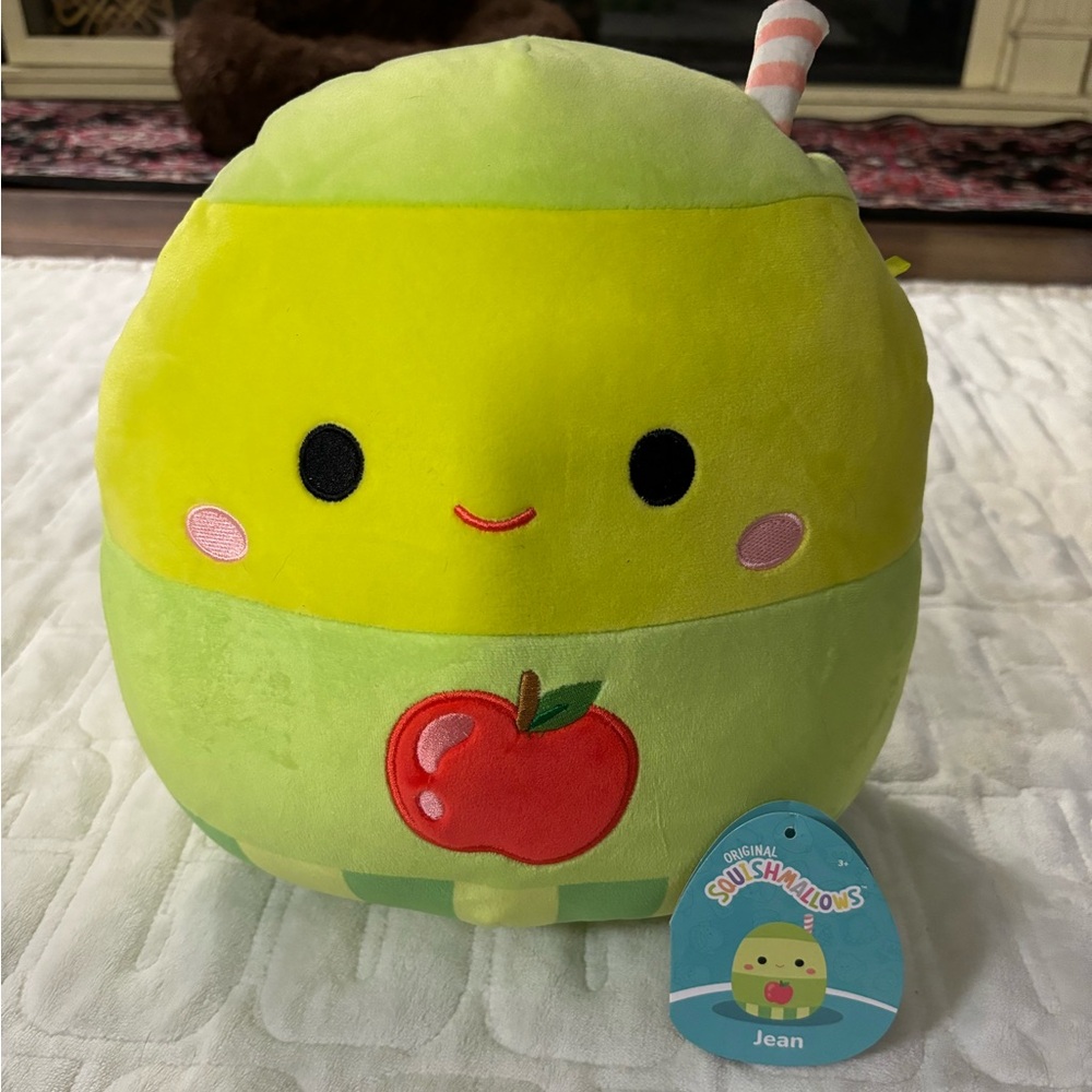 Squishmallow Jean the Apple Juice Squishdate 04/01/2022